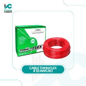 CABLE THHN FLEX # 10 AWG RO CABLEC