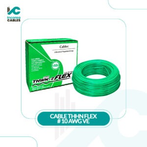 CABLE THHN FLEX # 10 AWG VE CABLEC