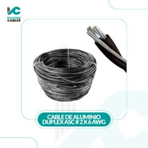 CABLE DE ALUMINIO DUPLEX ASC # 2 X 6 AWG LIBERTYCABLES